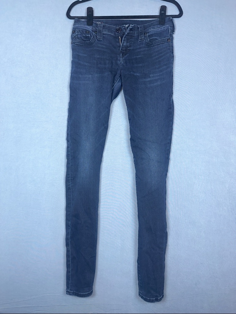 True Religion Stella Low Rise Skinny Jeans Womens 28 Dark Wash Stretch Denim
